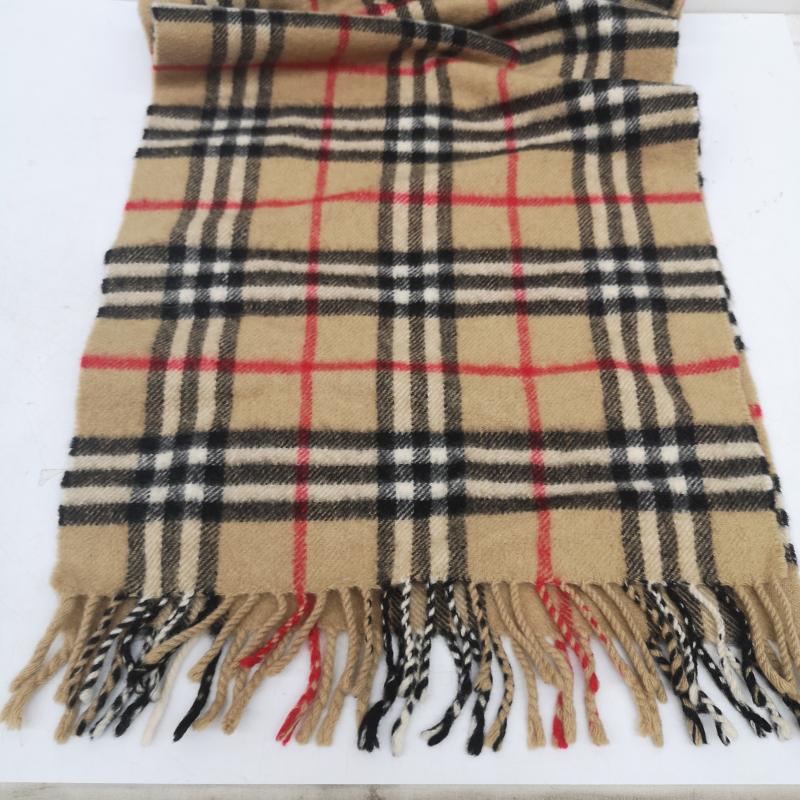 バーバリー BURBERRY マフラー マフラー カシミヤ カシミア 100％ ノバチェック マフラー - ベージュ / ベージュ / beige レディース USED 古着 中古 50164728
