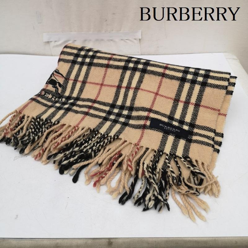 バーバリー BURBERRY マフラー マフラー ノバチェック 大判 マフラー ストール - ベージュ / ベージュ / beige レディース USED 古着 中古 50164730