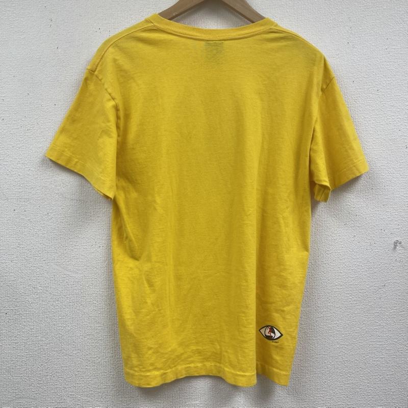 ステューシー STUSSY Tシャツ 半袖 USA製 90s 紺タグ OLD STUSSY プリント Tシャツ カットソー M 黄 / イエロー / yellow メンズ USED 古着 中古 50164731