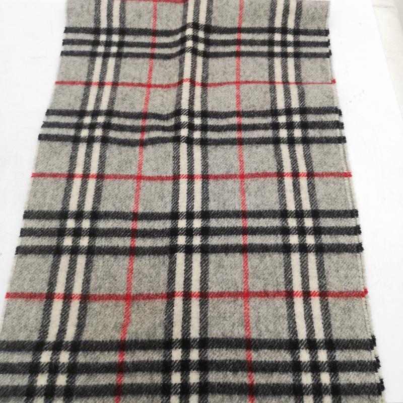 バーバリー BURBERRY マフラー マフラー ノバチェック ウール マフラー イングランド製 - 灰 / グレー / gray メンズ USED 古着 中古 50164732