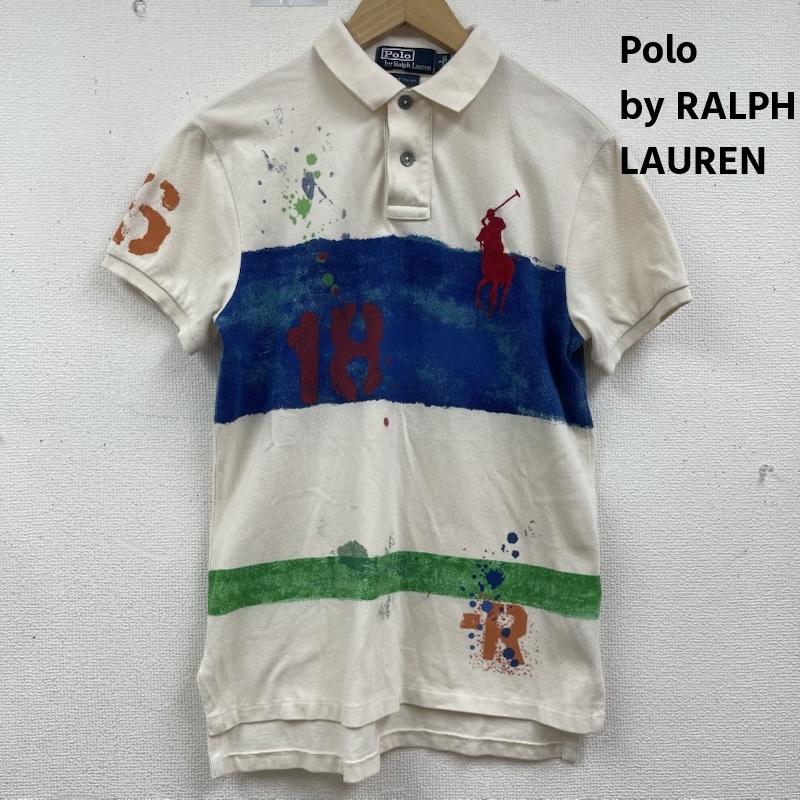 ポロバイラルフローレン Polo by RALPH LAUREN ポロシャツ 半袖 Big Pony ビッグポニー刺繍 Splatter Mesh Polo ペイント デザイン ポロシャツ S マルチカラー / マルチカラー / multicolor メンズ USED 古着 中古 50164733