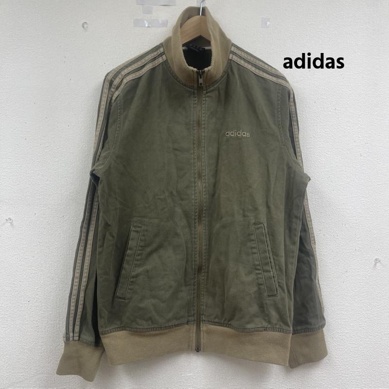 アディダス adidas ジャケット、上着 ジャンパー、ブルゾン 90s 00s ロゴ刺繍 トラック ジャケット ジャージ カーキ M カーキオリーブ / カーキオリーブ / メンズ USED 古着 中古 50164736