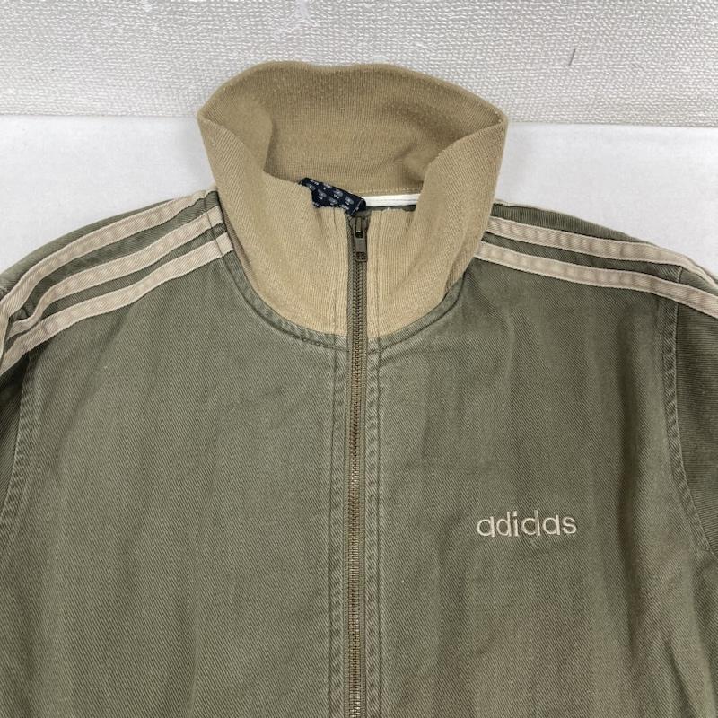 アディダス adidas ジャケット、上着 ジャンパー、ブルゾン 90s 00s ロゴ刺繍 トラック ジャケット ジャージ カーキ M カーキオリーブ / カーキオリーブ / メンズ USED 古着 中古 50164736