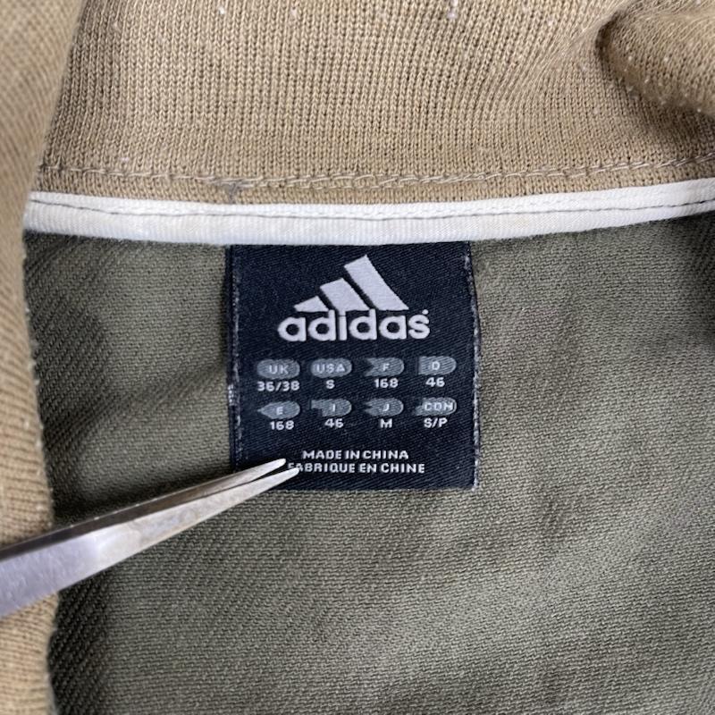 アディダス adidas ジャケット、上着 ジャンパー、ブルゾン 90s 00s ロゴ刺繍 トラック ジャケット ジャージ カーキ M カーキオリーブ / カーキオリーブ / メンズ USED 古着 中古 50164736