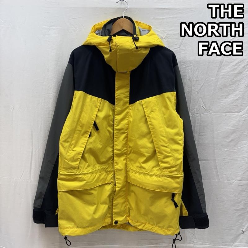 ザノースフェイス THE NORTH FACE ジャケット、上着 ジャンパー、ブルゾン Hydroseal ナイロン アウトドア ジャケット フード収納可 M 黒 / ブラック / black X 灰 / グレー / gray X 黄 / イエロー / yellow メンズ USED 古着 中古 50164741