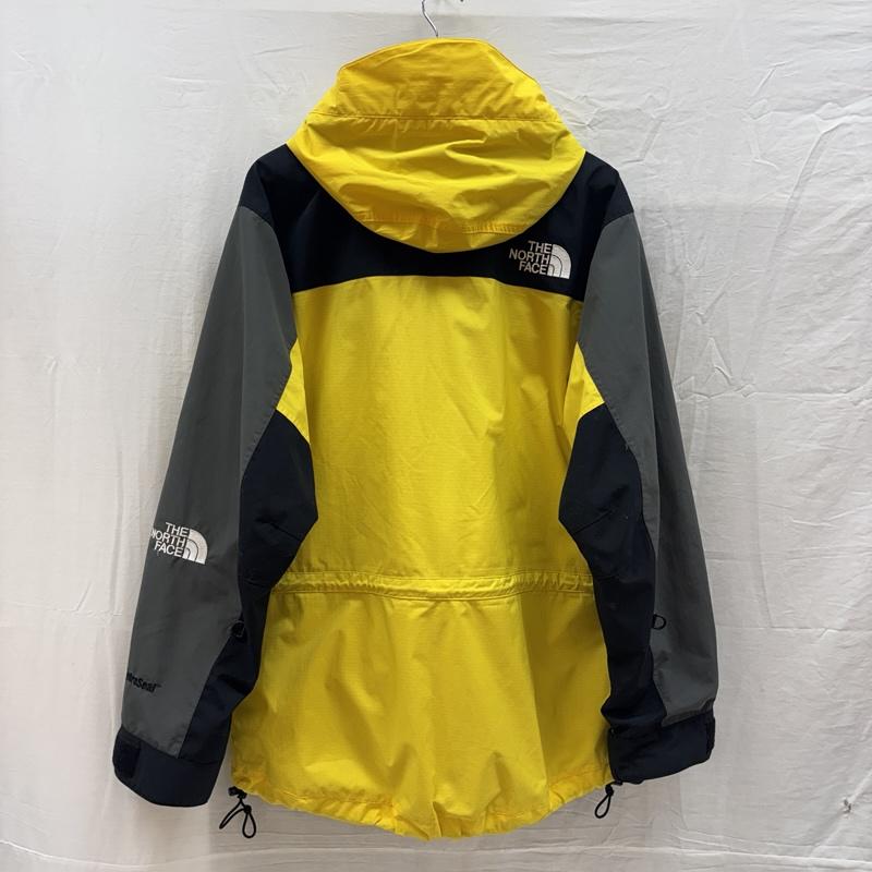 ザノースフェイス THE NORTH FACE ジャケット、上着 ジャンパー、ブルゾン Hydroseal ナイロン アウトドア ジャケット フード収納可 M 黒 / ブラック / black X 灰 / グレー / gray X 黄 / イエロー / yellow メンズ USED 古着 中古 50164741
