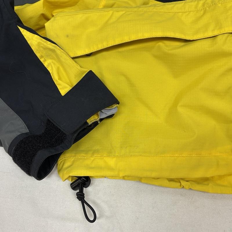 ザノースフェイス THE NORTH FACE ジャケット、上着 ジャンパー、ブルゾン Hydroseal ナイロン アウトドア ジャケット フード収納可 M 黒 / ブラック / black X 灰 / グレー / gray X 黄 / イエロー / yellow メンズ USED 古着 中古 50164741