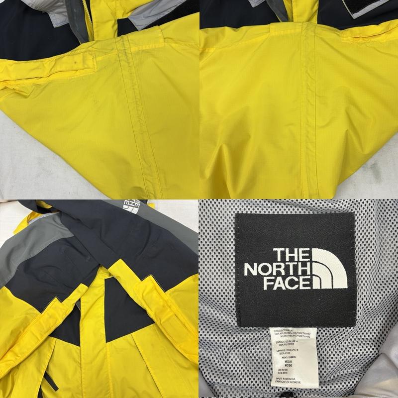 ザノースフェイス THE NORTH FACE ジャケット、上着 ジャンパー、ブルゾン Hydroseal ナイロン アウトドア ジャケット フード収納可 M 黒 / ブラック / black X 灰 / グレー / gray X 黄 / イエロー / yellow メンズ USED 古着 中古 50164741