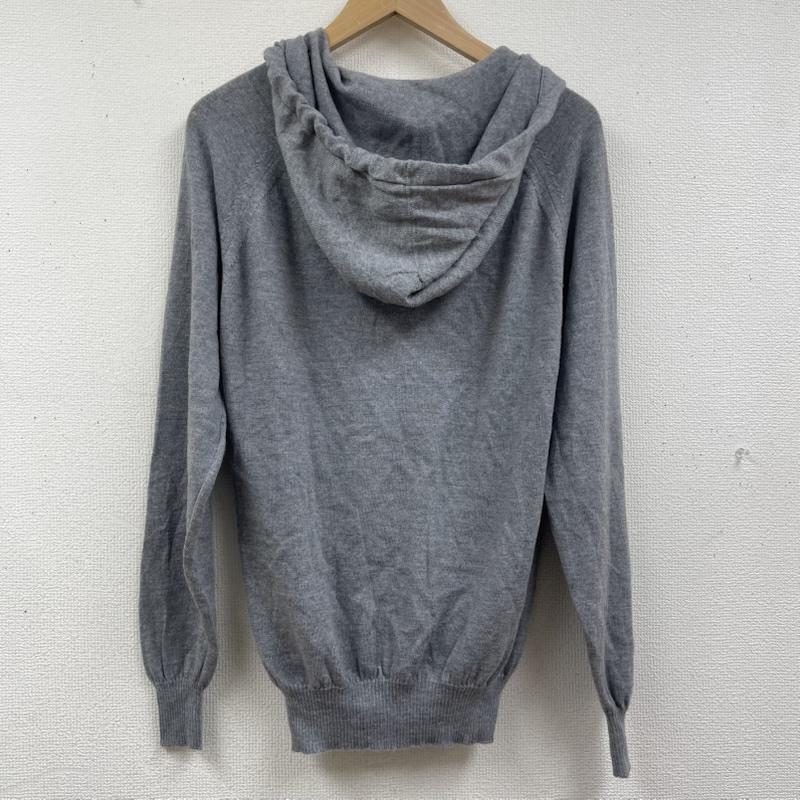 ジョンスメドレー JOHN SMEDLEY パーカー 長袖 イギリス製 フルジップ ウール ニット パーカー フーディー M 灰 / グレー / gray メンズ USED 古着 中古 50164742