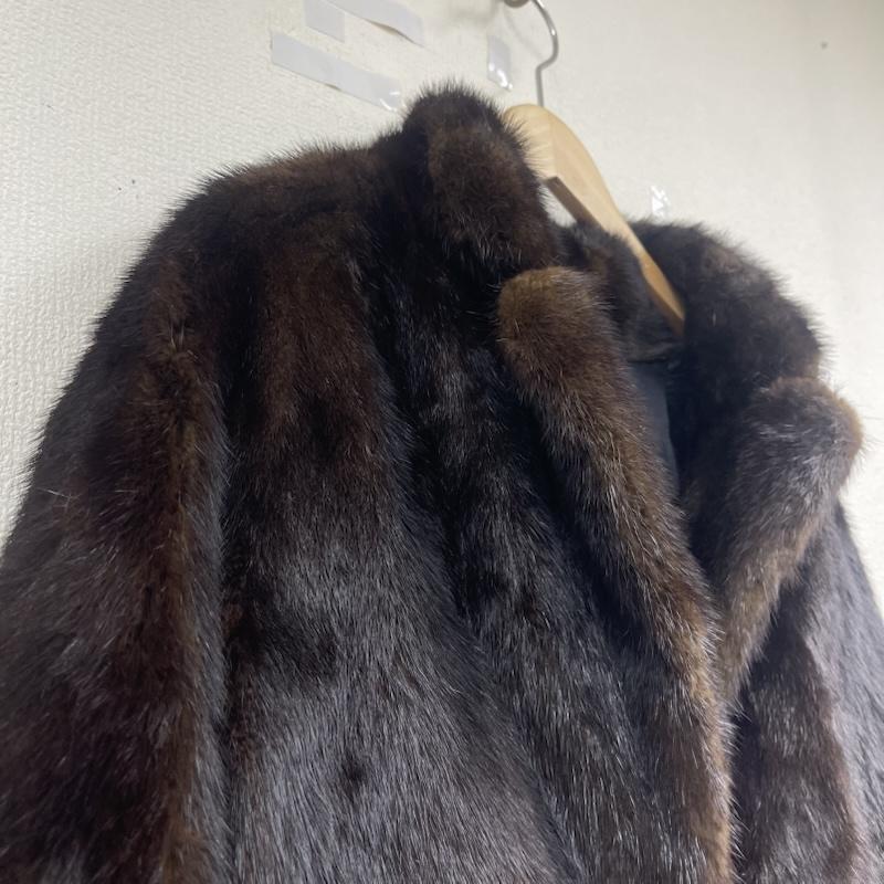 古着 USED コート 毛皮、ファー 毛皮 ファー ミドル丈 ハーフ ショールカラー コート アウター 茶 / ブラウン / brown レディース USED 古着 中古 50164746