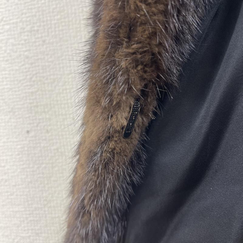 古着 USED コート 毛皮、ファー 毛皮 ファー ミドル丈 ハーフ ショールカラー コート アウター 茶 / ブラウン / brown レディース USED 古着 中古 50164746