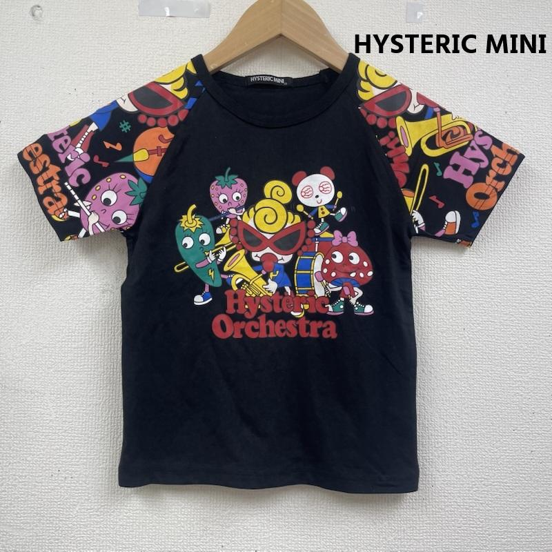 ヒステリック ミニ HYSTERIC MINI Tシャツ 半袖 Hysteric Orchestra MINIちゃん プリント ラグラン 半袖 Tシャツ 120cm 黒 / ブラック / black ボーイズ USED 古着 中古 50164747
