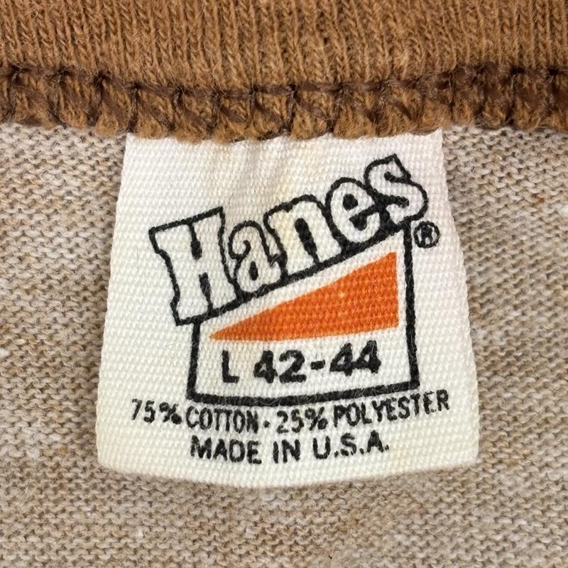 ヘインズ HANES Tシャツ 半袖 80年代 ビンテージ BIG STORM OF  80 リンガー Tシャツ 80s VINTAGE L メンズ USED 古着 中古 50164749