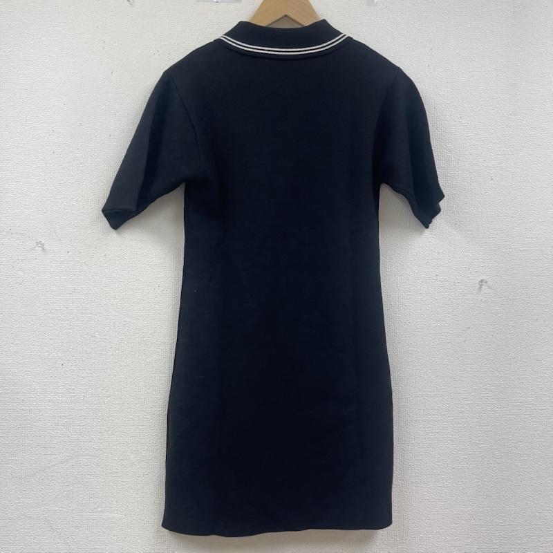 ケンゾー KENZO ポロシャツ 半袖 ニット ポロ シャツ 龍 刺繍 ワンピース fe52ro4623bq XS 黒 / ブラック / black レディース USED 古着 中古 50164755