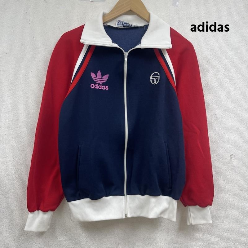 アディダス adidas ジャケット、上着 ジャンパー、ブルゾン Sergio Tacchini トレフォイルロゴ プリント トラック ジャケット ジャージ L 赤 / レッド / red メンズ USED 古着 中古 50164757