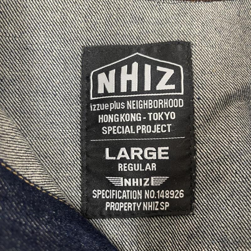 ネイバーフッド NEIGHBORHOOD ジャケット、上着 ジャンパー、ブルゾン izzue コラボ コーデュロイ レザー切り替え デニム ジャケット L インディゴ / インディゴ / Indigo メンズ USED 古着 中古 50164759
