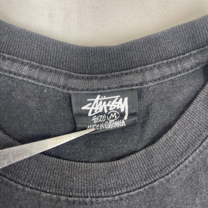 ステューシー STUSSY Tシャツ 長袖 Slugger WORLD TRIBE ストックロゴ プリント ロンT M 黒 / ブラック / black メンズ USED 古着 中古 50164766