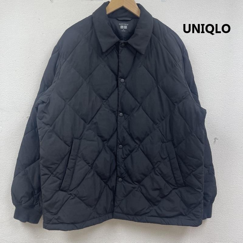 ユニクロ UNIQLO ジャケット、上着 ダウンジャケット PUFFTECH パフテック キルティング コーチ ジャケット XL 黒 / ブラック / black メンズ USED 古着 中古 50164768