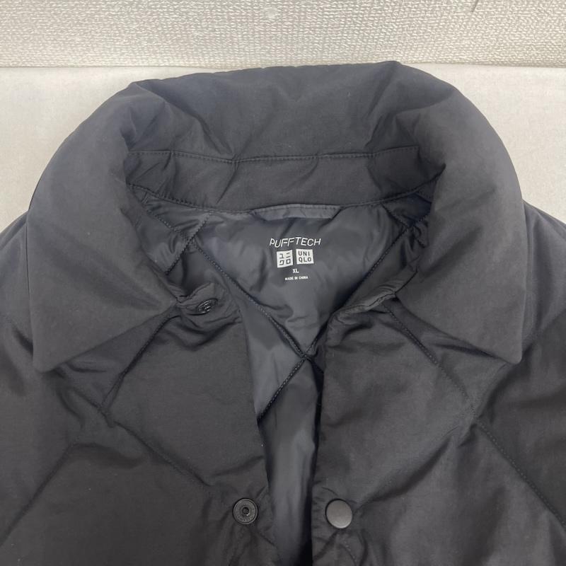 ユニクロ UNIQLO ジャケット、上着 ダウンジャケット PUFFTECH パフテック キルティング コーチ ジャケット XL 黒 / ブラック / black メンズ USED 古着 中古 50164768