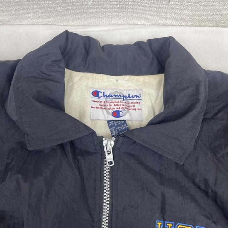 チャンピオン Champion ジャケット、上着 ジャンパー、ブルゾン 90s 00s UCLA ロゴ 刺繍 ナイロン ベンチ コーチ コート L 紺 / ネイビー / navy メンズ USED 古着 中古 50164769