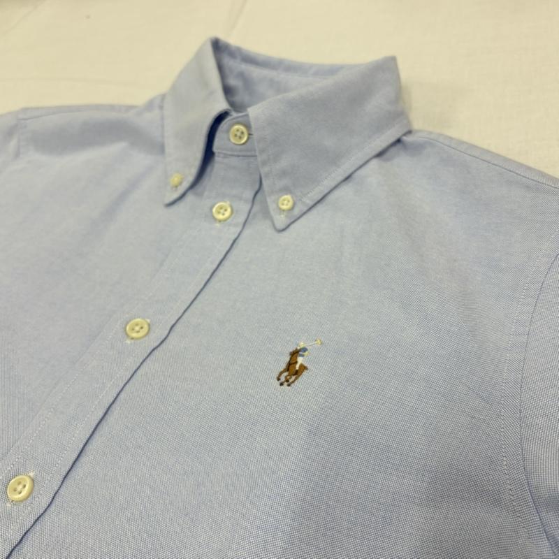 ラルフローレン RALPHLAUREN シャツ、ブラウス 長袖 ボタンダウン 長袖 ポニー刺繍 シャツ S ワンポイント X ロゴ、文字 X 刺繍 青 / ブルー / blue メンズ USED 古着 中古 50164771