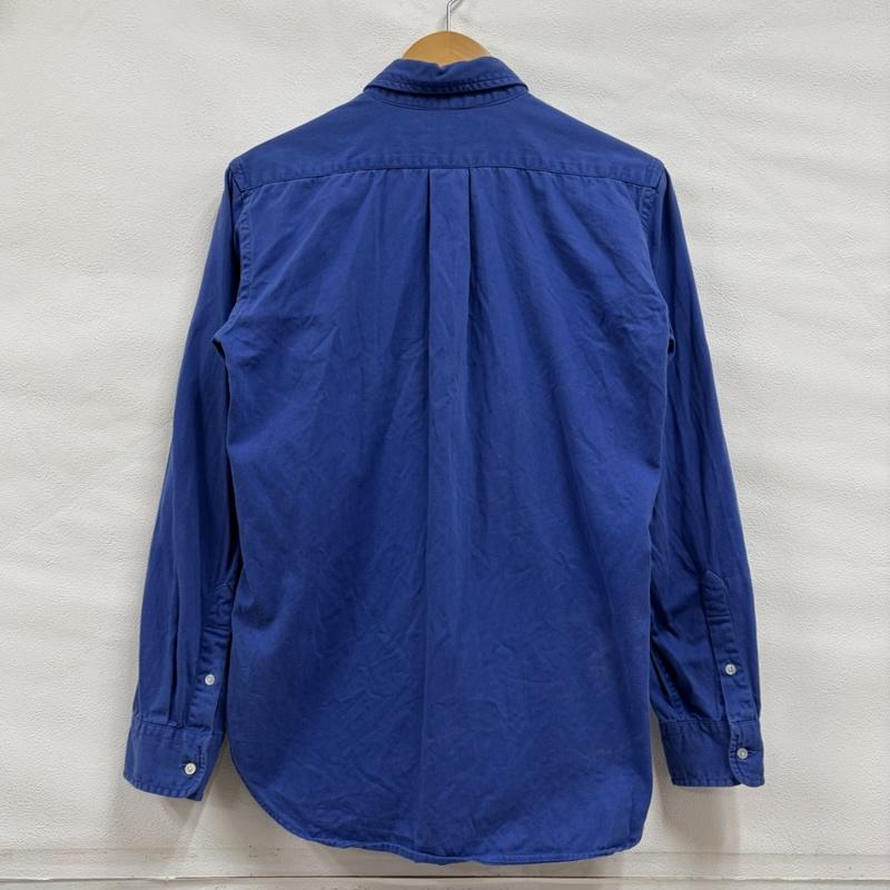 ポロバイラルフローレン Polo by RALPH LAUREN シャツ、ブラウス 長袖 80s ボタンダウン 長袖 シャツ ポニー刺繡 ヴィンテージ 無地 L 無地 X ワンポイント X ロゴ、文字 X 刺繍 青 / ブルー / blue X 黒 / ブラック / black メンズ USED 古着 中古 50164774