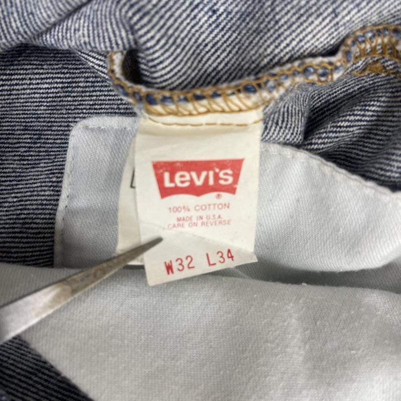 リーバイス Levi s パンツ デニム、ジーンズ USA製 505 ボタン裏 525 ジップフライ デニム パンツ 32インチ インディゴ / インディゴ / Indigo メンズ USED 古着 中古 50164775