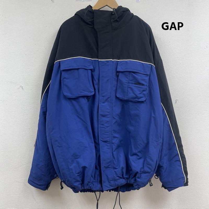 ギャップ GAP ジャケット、上着 ジャンパー、ブルゾン 90s OLD GAP フラップ ポケット ナイロン マウンテン パーカー XXL 青 / ブルー / blue メンズ USED 古着 中古 50164777