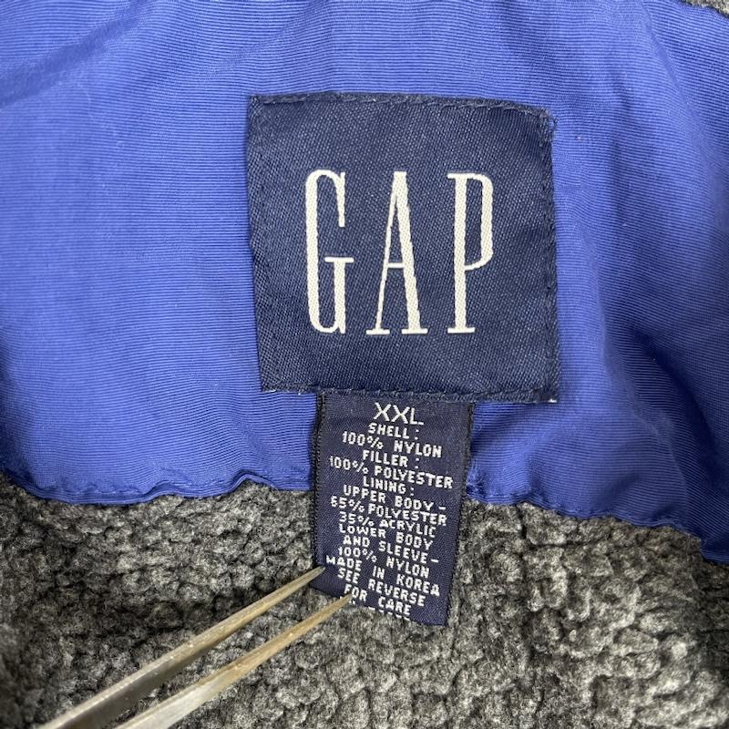 ギャップ GAP ジャケット、上着 ジャンパー、ブルゾン 90s OLD GAP フラップ ポケット ナイロン マウンテン パーカー XXL 青 / ブルー / blue メンズ USED 古着 中古 50164777