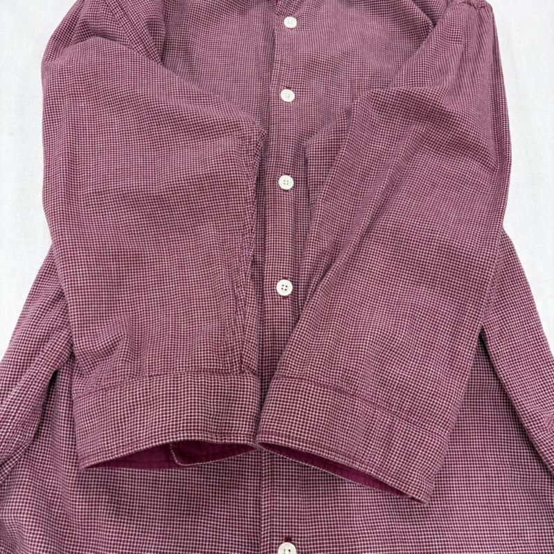 ステューシー STUSSY シャツ、ブラウス 七分袖 七分袖 チェック シャツ ポケット USA L チェック X ワンポイント X ロゴ、文字 紫 / パープル / purple X 白 / ホワイト / white メンズ USED 古着 中古 50164779