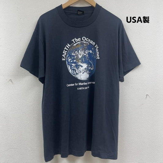 古着 USED Tシャツ 半袖 SCREEN STARS BEST 80s 90s USA製 ヴィンテージ 地球の日 アースデイ Tシャツ 黒 / ブラック / black メンズ USED 古着 中古 50164782