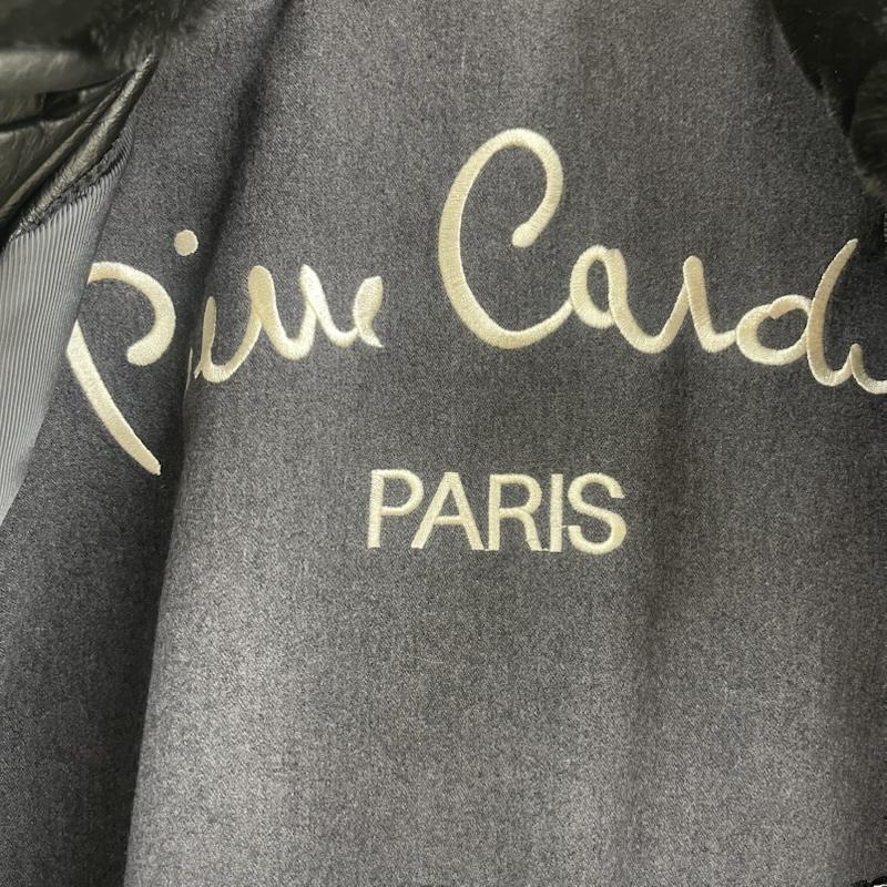 ピエール カルダン pierre cardin ジャケット、上着 レザージャケット ジップアップ ファー 襟 レザー ブルゾン ジャケット アウター 黒 / ブラック / black メンズ USED 古着 中古 50164783