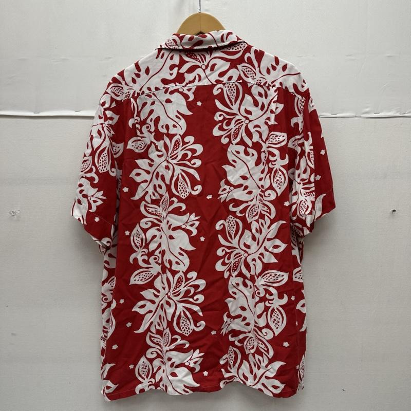ポロラルフローレン POLO RALPH LAUREN シャツ、ブラウス 半袖 QRタグ 総柄 レーヨン アロハ シャツ XL 赤 / レッド / red X 白 / ホワイト / white メンズ USED 古着 中古 50164784