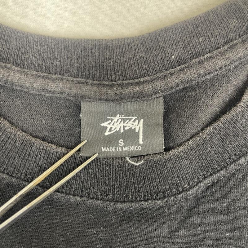 ステューシー STUSSY Tシャツ 半袖 メキシコ製 TOKYO ロゴ プリント 裾 切りっぱなし Tシャツ カットソー S 黒 / ブラック / black メンズ USED 古着 中古 50164790