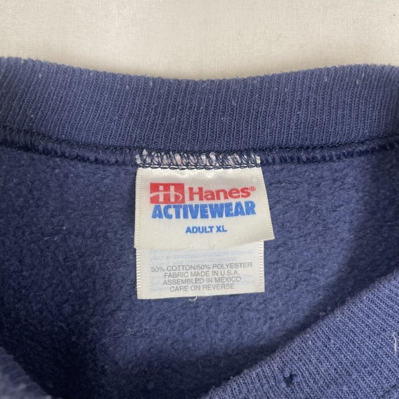 ヘインズ HANES トレーナー 長袖 90s USA製 ACTIVEWEAR PENN STATE カレッジ スウェット シャツ XL 紺 / ネイビー / navy メンズ USED 古着 中古 50164791