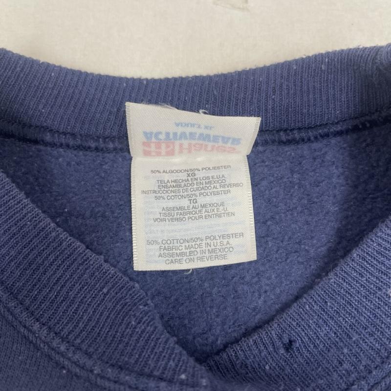 ヘインズ HANES トレーナー 長袖 90s USA製 ACTIVEWEAR PENN STATE カレッジ スウェット シャツ XL 紺 / ネイビー / navy メンズ USED 古着 中古 50164791