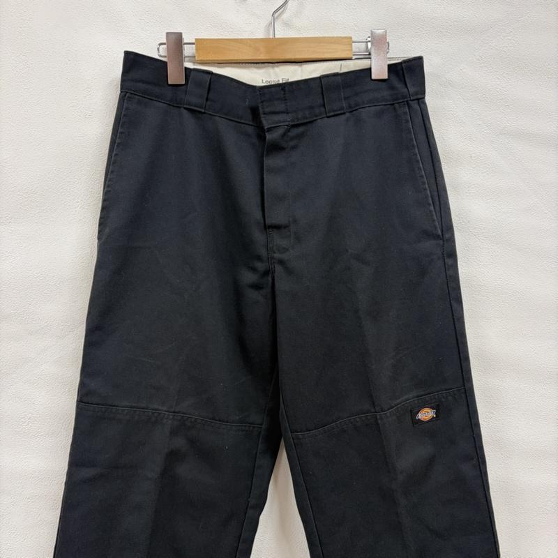 ディッキーズ Dickies パンツ ワークパンツ、ペインターパンツ ルーズフィット ダブルニー ワークパンツ イージー 30インチ 無地 黒 / ブラック / black メンズ USED 古着 中古 50164794