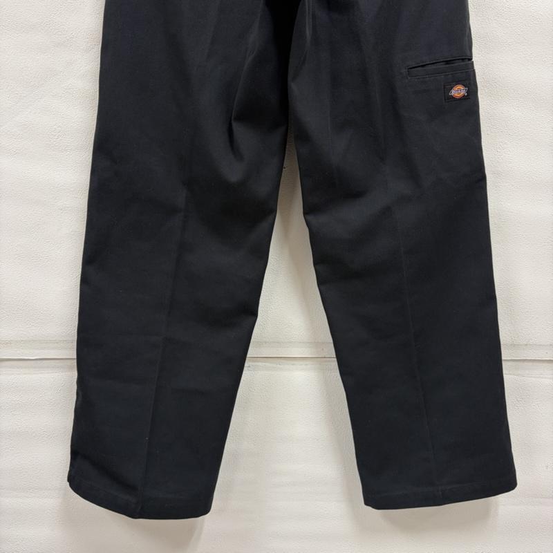ディッキーズ Dickies パンツ ワークパンツ、ペインターパンツ ルーズフィット ダブルニー ワークパンツ イージー 30インチ 無地 黒 / ブラック / black メンズ USED 古着 中古 50164794
