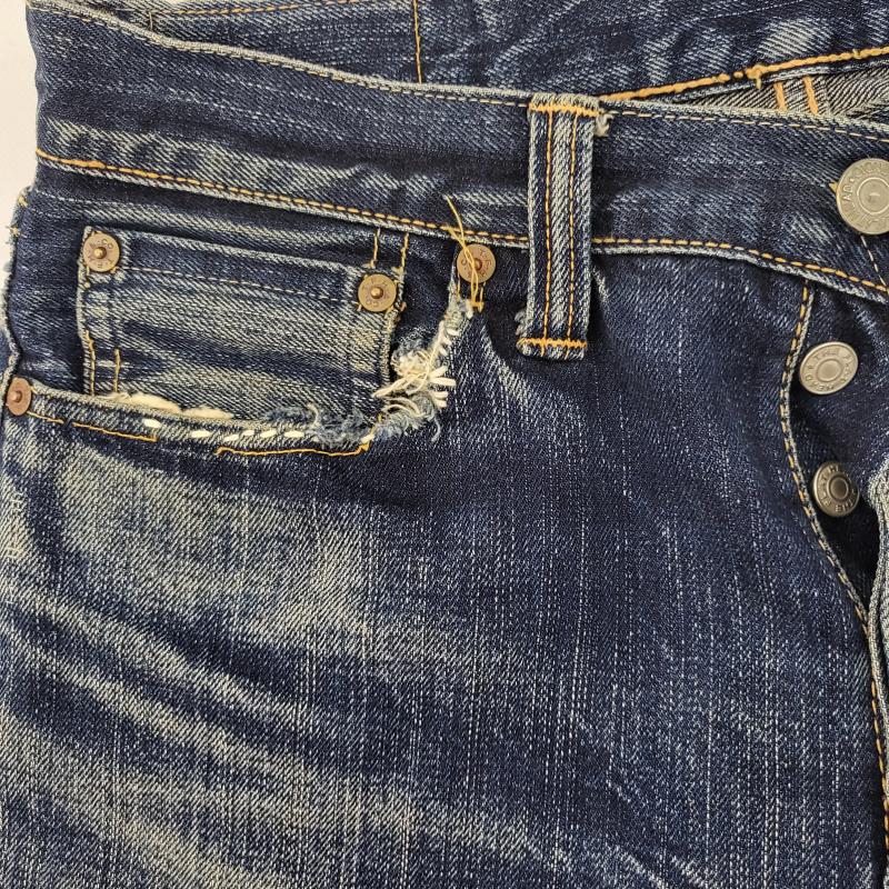 フラットヘッド FLATHEAD パンツ デニム、ジーンズ アメカジ ダメージ - メンズ USED 古着 中古 50164796