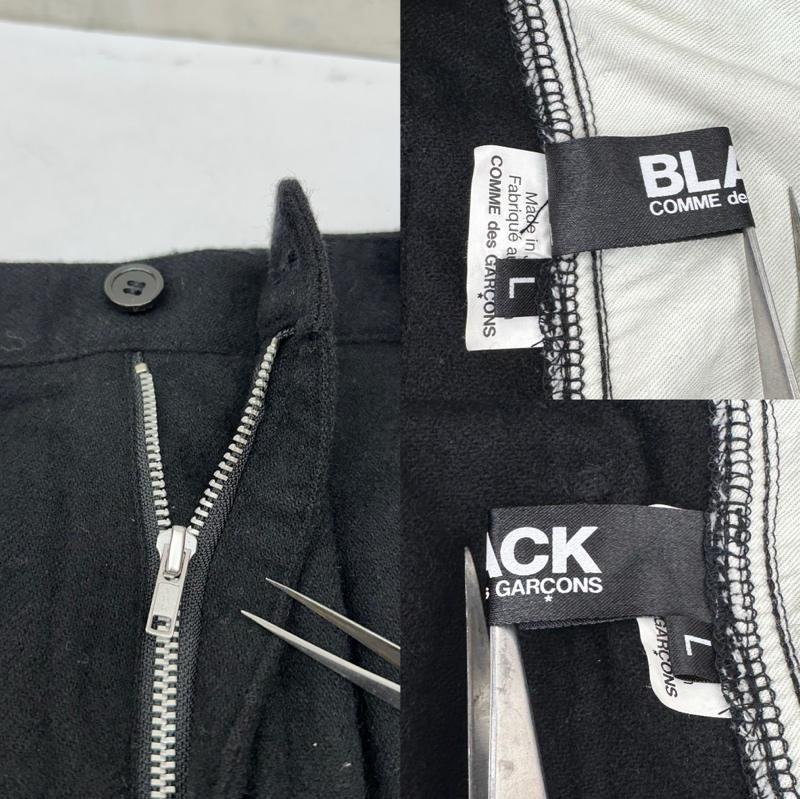 ブラックコムデギャルソン BLACK COMME des GARCONS パンツ ワークパンツ、ペインターパンツ 17AW ウール サスペンダー パンツ 1T-P017 L 黒 / ブラック / black メンズ USED 古着 中古 50164804