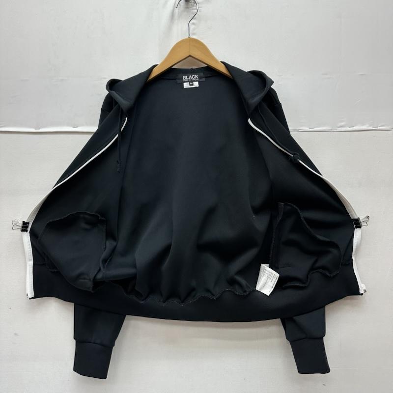ブラックコムデギャルソン BLACK COMME des GARCONS パーカー 長袖 AD2023 ジャージ ジップ パーカー 1Z-T502 M 黒 / ブラック / black メンズ USED 古着 中古 50164808