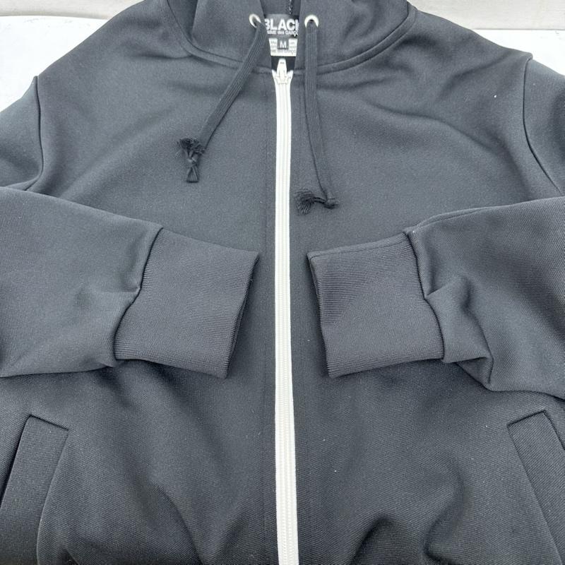 ブラックコムデギャルソン BLACK COMME des GARCONS パーカー 長袖 AD2023 ジャージ ジップ パーカー 1Z-T502 M 黒 / ブラック / black メンズ USED 古着 中古 50164808