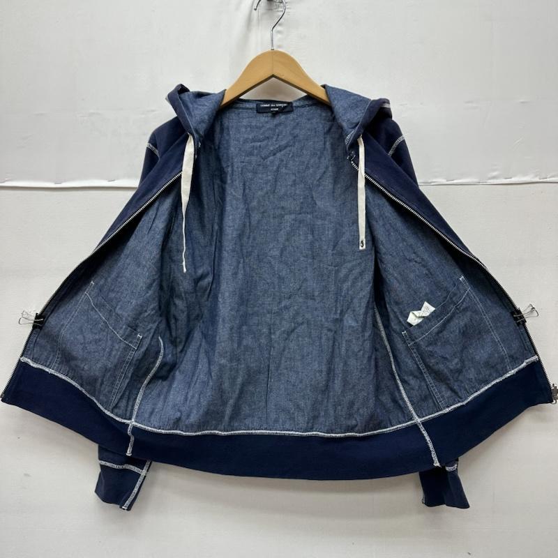 コムデギャルソンオム COMME des GARCONS HOMME パーカー 長袖 11SS ステッチ ジップ パーカー HG-T016 S 紺 / ネイビー / navy メンズ USED 古着 中古 50164809