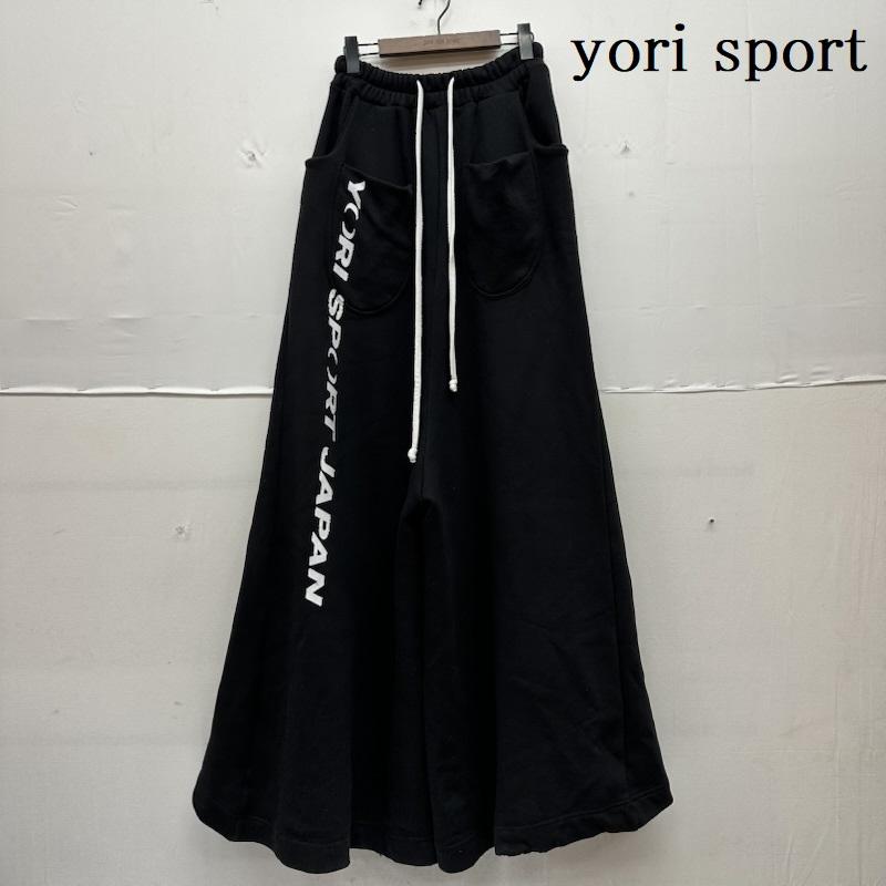 古着 USED パンツ ワークパンツ、ペインターパンツ dasyori yori sport スウェット ワイド パンツ S 黒 / ブラック / black メンズ USED 古着 中古 50164810
