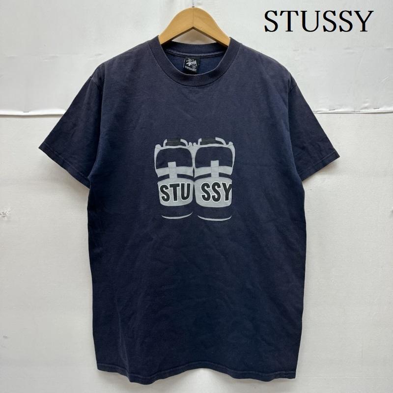 ステューシー STUSSY Tシャツ 半袖 00s スニーカー プリント Tシャツ M 紺 / ネイビー / navy メンズ USED 古着 中古 50164814