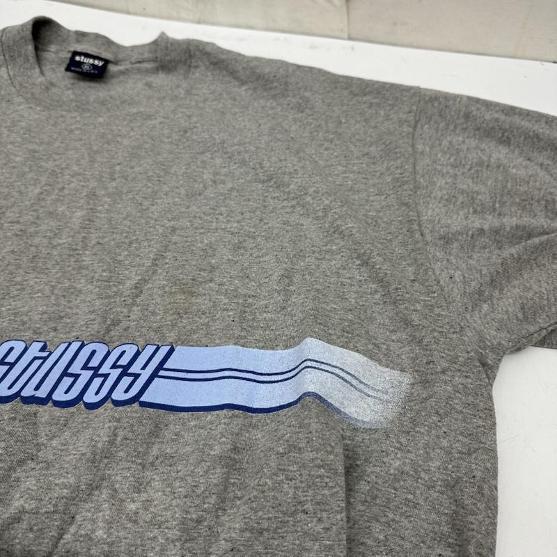 ステューシー STUSSY Tシャツ 半袖 90s 紺タグ USA製 ロゴ プリント Tシャツ XL 灰 / グレー / gray メンズ USED 古着 中古 50164816