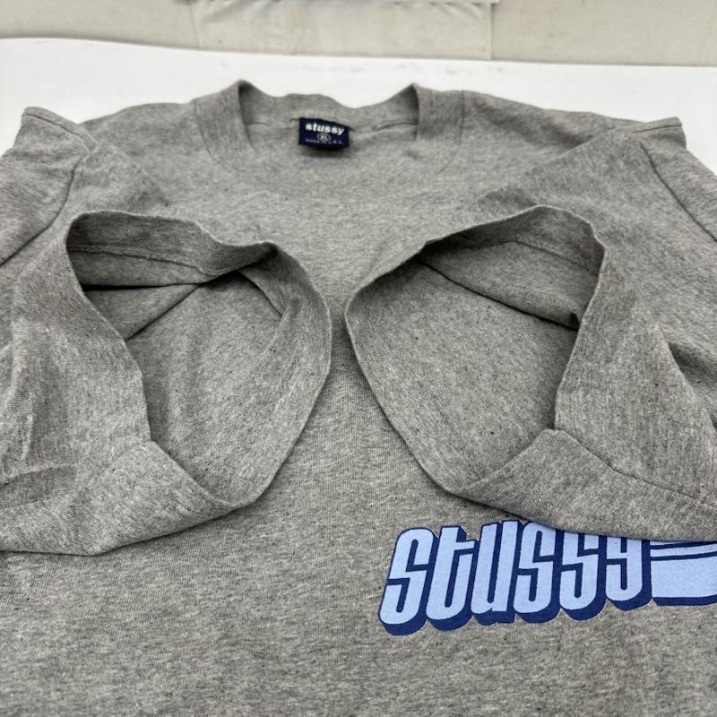 ステューシー STUSSY Tシャツ 半袖 90s 紺タグ USA製 ロゴ プリント Tシャツ XL 灰 / グレー / gray メンズ USED 古着 中古 50164816