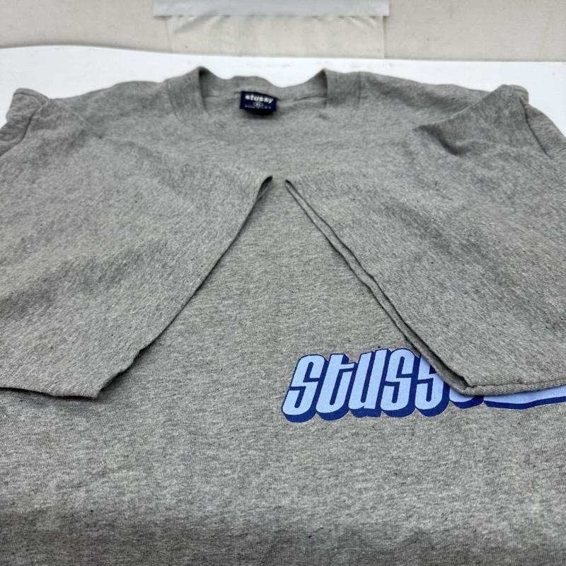 ステューシー STUSSY Tシャツ 半袖 90s 紺タグ USA製 ロゴ プリント Tシャツ XL 灰 / グレー / gray メンズ USED 古着 中古 50164816