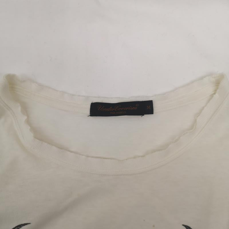 アンダーカバー UNDERCOVER Tシャツ 半袖 04aw but beautiful期 スカル プリント ダメージ加工 Tシャツ M 白 / ホワイト / white メンズ USED 古着 中古 50164817