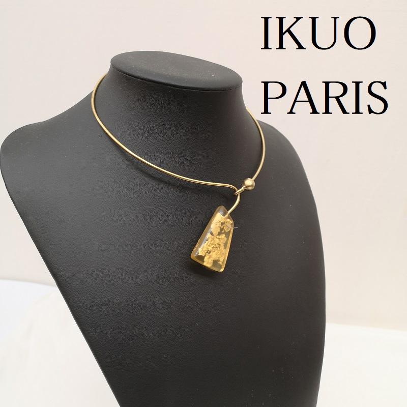古着 USED アクセサリー ネックレス、ペンダント IKUO PARIS 金箔 ネックレス チョーカー イヤリング セット - レディース USED 古着 中古 50164821